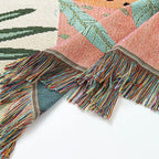 Boho Tassel Throw Blanket