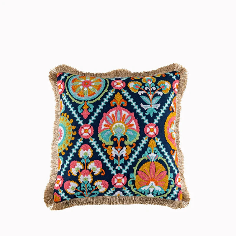 Bohemian Embroidered Throw Pillow Covers