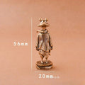 Mini Brass Sleeping Frog Figurine