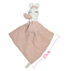 Boho Baby Soother & Comforting Burb Cloth – Soft Sleeping Animal Stuffed Teether for Infants