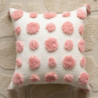 Pink Plush Tufted Pillowcase