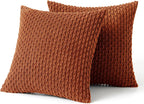 Soft Striped Throw Pillow Cover for Fall
