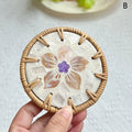 Boho Coastal Woven Shell Coaster
