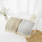 🌿 Cotton Muslin Swaddle Blanket – Soft, Breathable & Boho-Inspired for Newborns