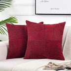 Boho Patchwork Soft Throw Pillow Cover