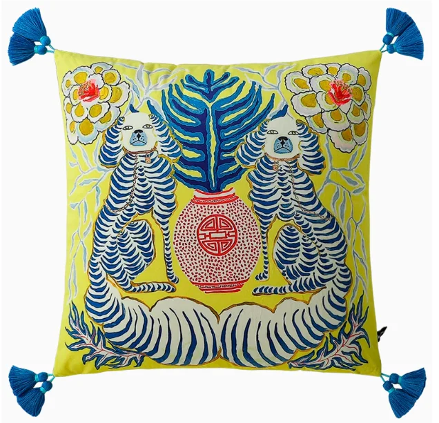 Vintage Velvet Animal Print Pillow Cover – Double-Sided Decorative Cushion for Boho & Eclectic Homes