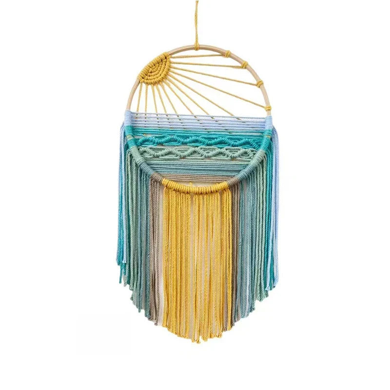 Sunrise & Sunset Woven Boho Cotton Tapestry