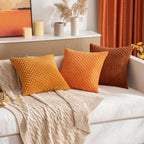Soft Striped Throw Pillow Cover for Fall