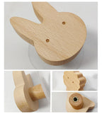 Cute Wooden Animal Wall Hook – Beech Wood Decorative Hanger for Kids Rooms, Entryways, Kitchens & More (1pc)