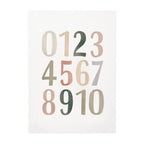 Alphabet & Number Educational Canvas Prints – Boho Nursery Wall Art