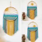 Sunrise & Sunset Woven Boho Cotton Tapestry