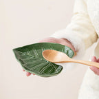 Ceramic Leaf Spoon Rest