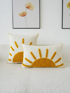 Sun Tufted Embroidered Pillowcase