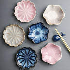 Ceramic Flower Sauce Dish – Mini Porcelain Dipping Bowl for Soy Sauce, Nuts & Charcuterie