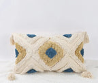 Hand-Embroidered Boho Tufted Decorative Pillowcase