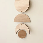 Wooden Wall Hanging Moon Phase Garland Wall Decor Hanging Ornaments Decoration Boho Home Decor for Nursery Ornament Gift