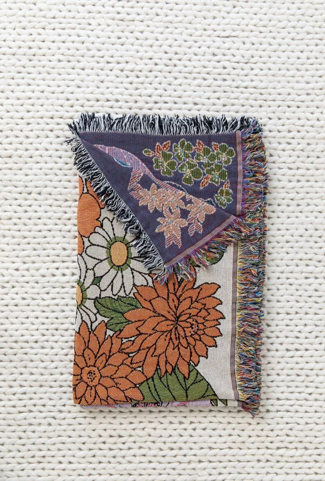 Cozy Boho Cotton-Linen Blanket