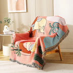 Boho Tassel Throw Blanket