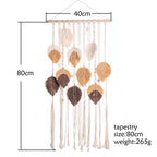 Leaves Hand-Woven Macrame Tapestries