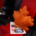 Plush Leaf Pillow – Soft Maple & Ginkgo Cushion Toy for Fall Home Decor & Gifts