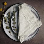 Rustic Cotton Gauze Reusable Napkin – Boho Kitchen & Table Decor
