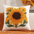 Autumn Embroidered Velvet Throw Cushion Case