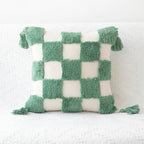 Boho Geometric Tufted Cushion Cover – Textured Decorative Throw Pillow
