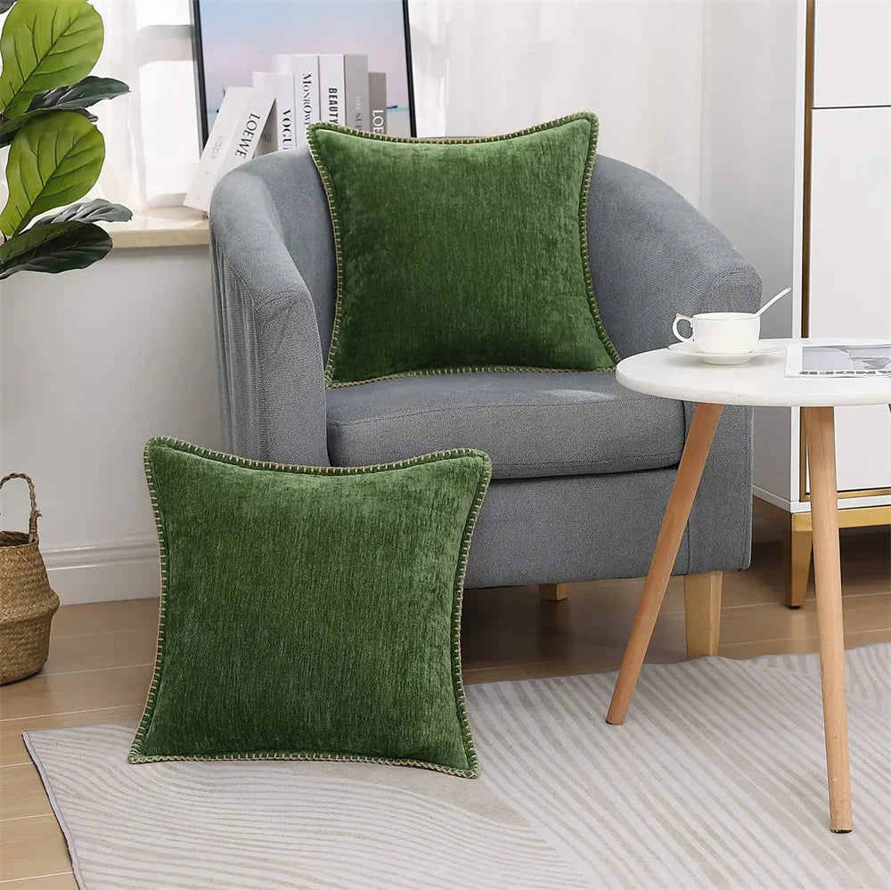 Luxury Chenille Throw Pillow Cover