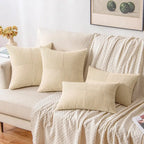 Boho Patchwork Soft Throw Pillow Cover