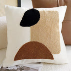 Vintage Nordic Throw Pillow Cover – Abstract Face
