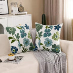 Embroidered Floral Decorative Pillowcase – Flower Boho Home Decor