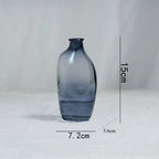 Gradient Glass Flower Vase – Modern Iridescent Home Accent