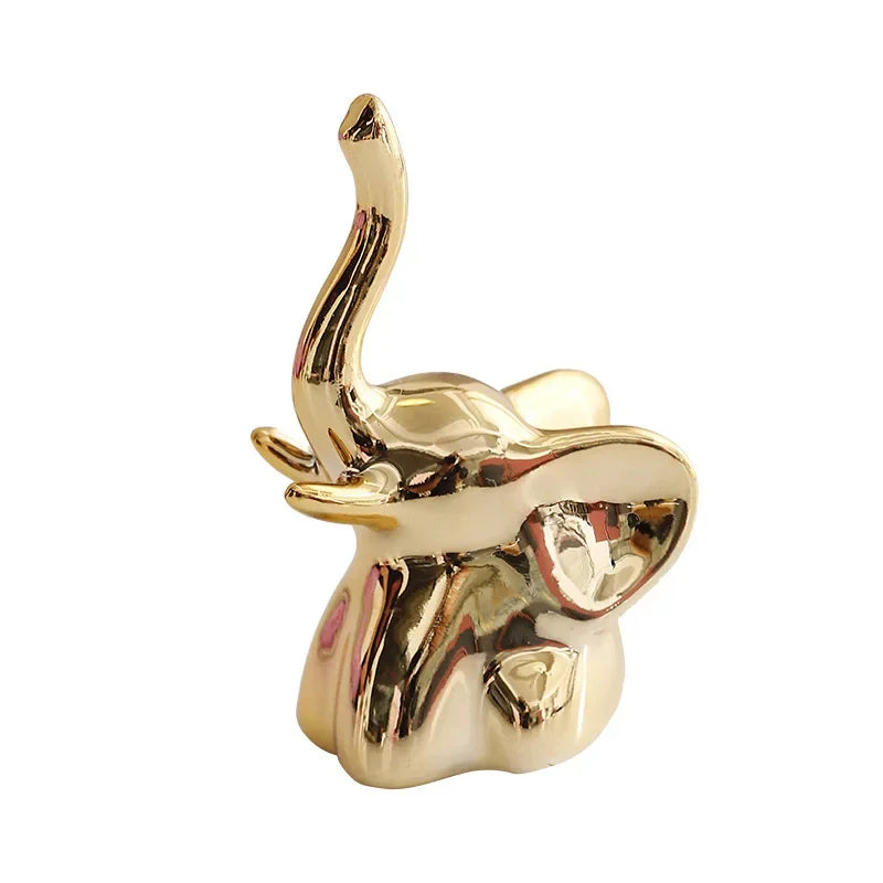 Ceramic Animal Jewelry Holder – Boho Home Decor Trinket Organizer - Rabbit
