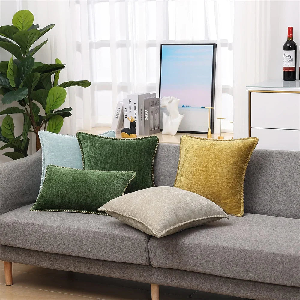 Luxury Chenille Throw Pillow Cover