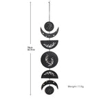 Wooden Wall Hanging Moon Phase Garland Wall Decor Hanging Ornaments Decoration Boho Home Decor for Nursery Ornament Gift