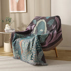 Boho Tassel Throw Blanket
