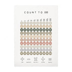 Alphabet & Number Educational Canvas Prints – Boho Nursery Wall Art