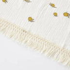 🌿 Cotton Muslin Swaddle Blanket – Soft, Breathable & Boho-Inspired for Newborns