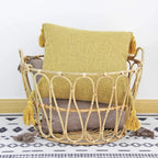 Linen Feel Tassel Pillow Cover – Cushion Cover for Sofa, Bed & Chair | Summer Boho Home Decor