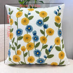 Embroidered Floral Decorative Pillowcase – Flower Boho Home Decor