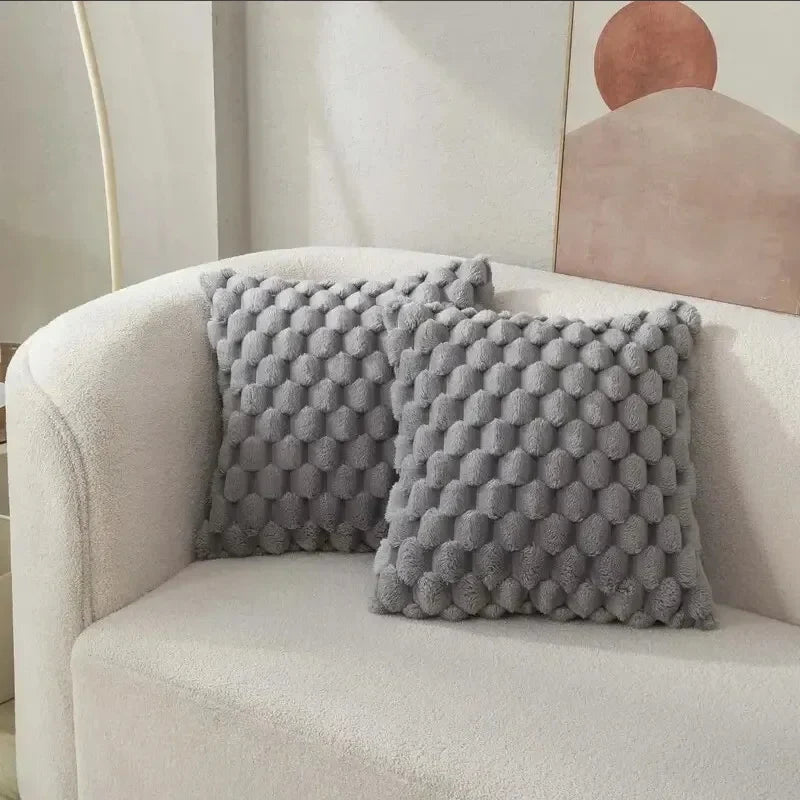 3D Plush Marshmallow Throw Pillow Cover