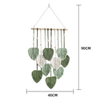 Handwoven Macrame Leaf Wall Hanging