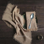 Rustic Cotton Gauze Reusable Napkin – Boho Kitchen & Table Decor - Rust