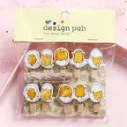 Whimsical Wooden Photo Clips (Set of 10)