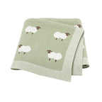 🐑 Cozy Cotton Baby Blanket – Soft & Breathable Knit for Newborns & Toddlers