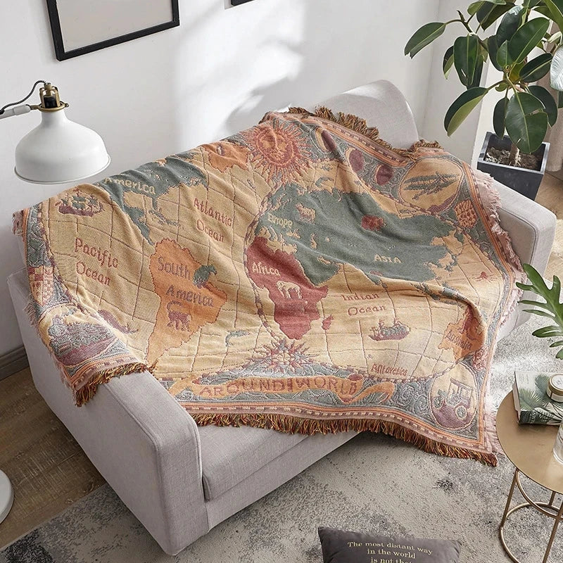 Cotton Bohemian Woven Blankets