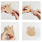 Cute Wooden Animal Wall Hook – Beech Wood Decorative Hanger for Kids Rooms, Entryways, Kitchens & More (1pc)