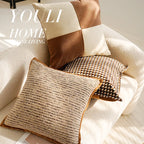 Neutral Textured Throw Pillow Covers