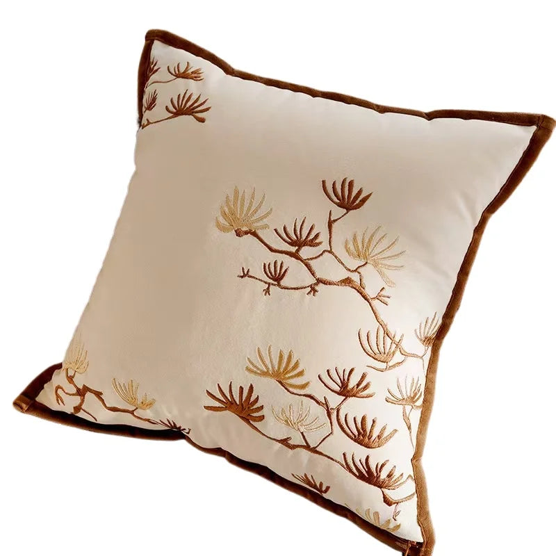 Vintage Nordic Throw Pillow Cover – Abstract Face
