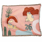 Boho Tassel Throw Blanket
